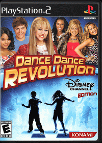 Dance Dance Revolution Disney Channel Playstation 2 US box art